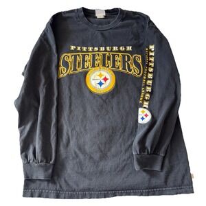 Y2K Pittsburg Steelers Long Sleeve T-shirt Size L Sleeve Hit NFL Tag Football